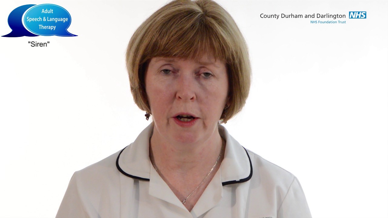 Adult Speech and Language Therapy Voice Exercises -  Siren 2