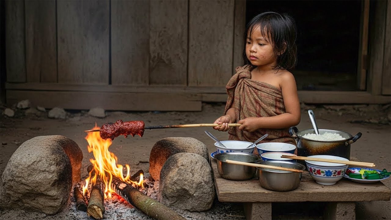 The 5-year-old orphan girl fell ill and her uncle stayed to take care of the two siblings.