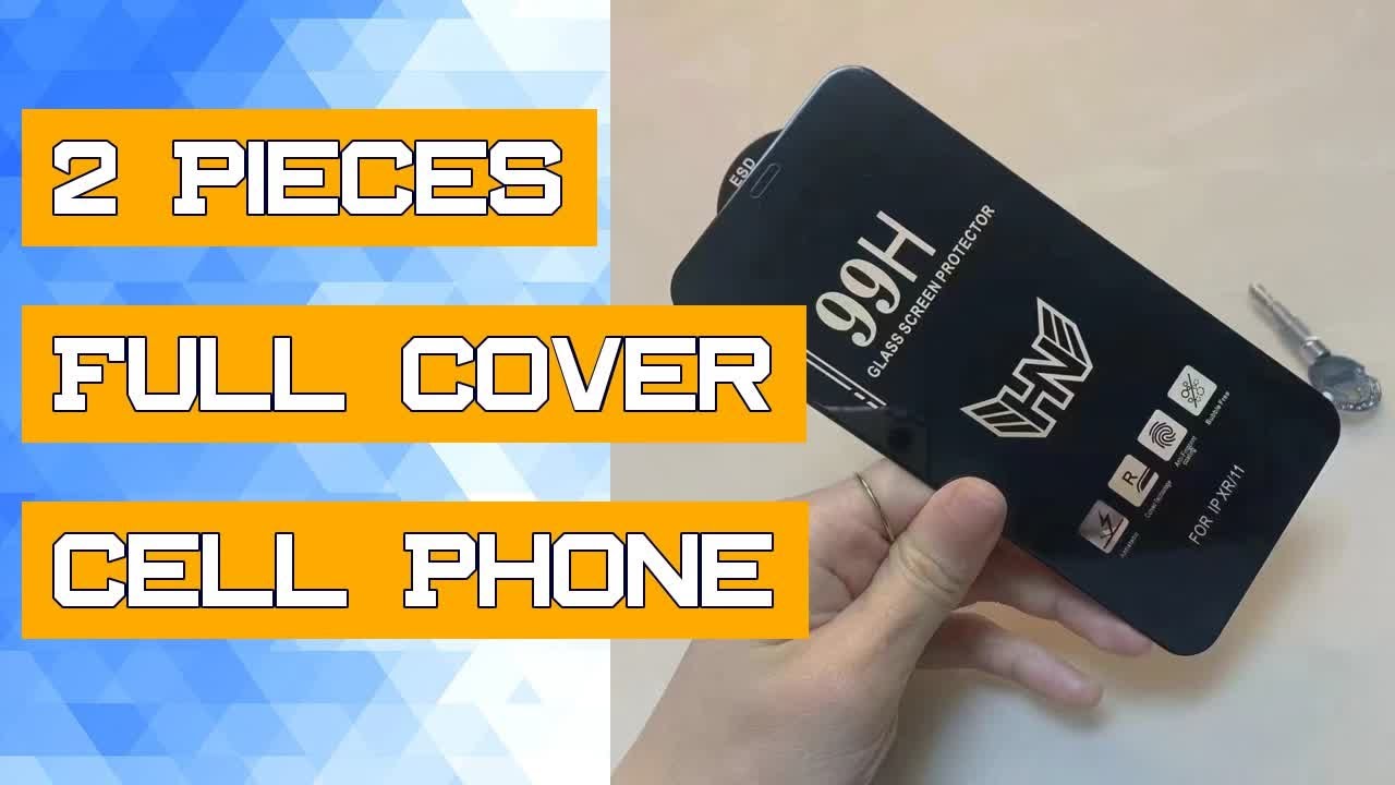 2 Pieces Full Cover Cell Phone Tempered Glass 14promax 99H Screen Protector iPhone 14 15Pro 15 Plus