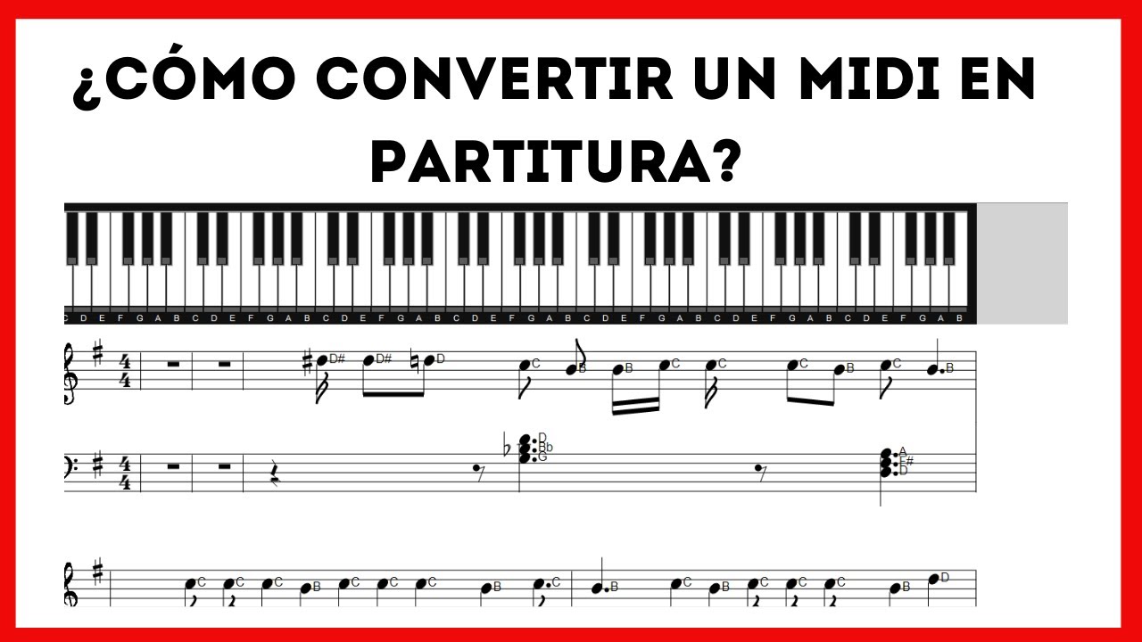 Tutorial: Cómo convertir archivo midi en partitura.