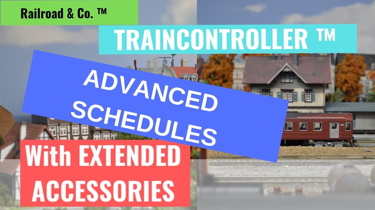 TrainController Gold - Advanced Schedules with Extended Accessories. HO Modellbahn