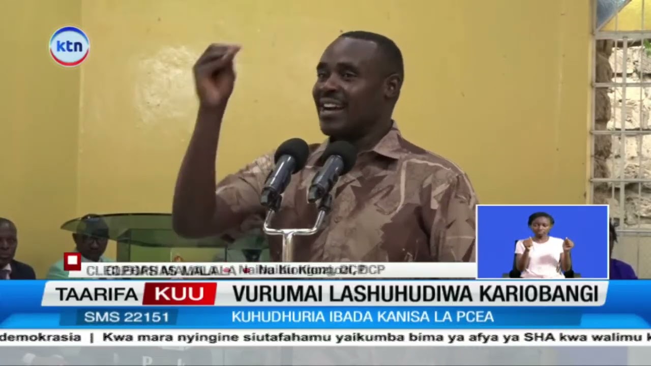 Makabiliano yazuka Kariobangi North kanisani huku polisi wakitema vitoza machozi kutuliza ghasia.