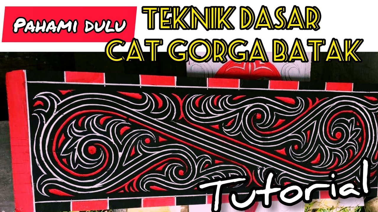AWAS...! jangan salah ketika bikin warna cat  gorga batak || ukiran gorga kayu#batakculture