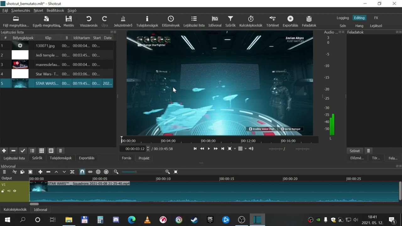 Shotcut kedvcsináló / bemutató