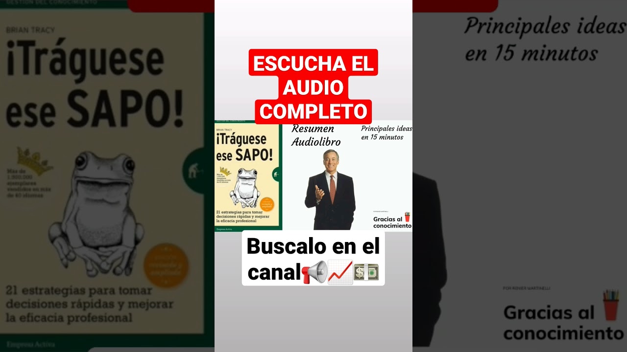 #shorts #short #inversiones #audiobook  Traguese a ese sapo. Escucha el audio completo en el canal