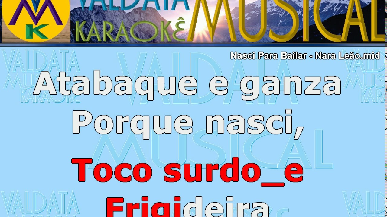 Nasci Para Bailar   Nara Leão   Karaoke