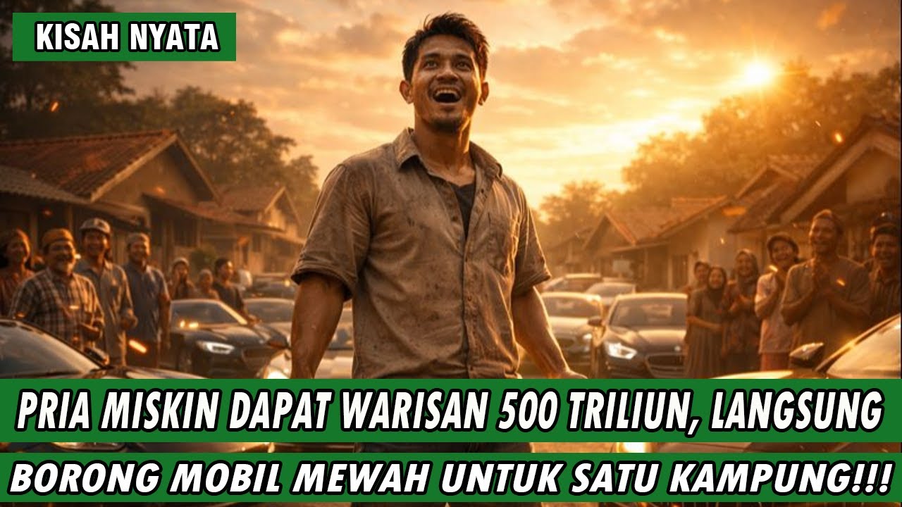 PRIA MISKIN MENDADAK JADI SULTAN USAI DAPAT WARISAN 500 TRILIUN, SATU KAMPUNG DIBELIIN MOBIL MEWAH!!