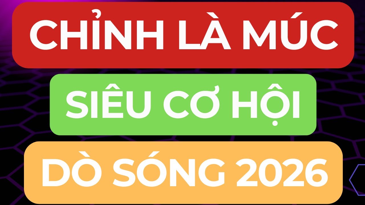 🔴CHỈNH LÀ MÚC I SIÊU CƠ HỘI I DÒ SÓNG LỚN 2026