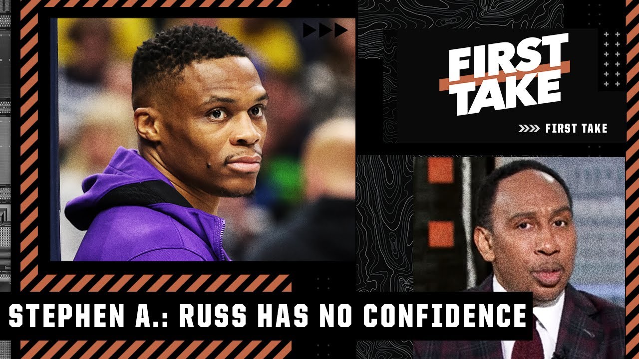 'Russell Westbrook has no confidence ... he's defeated!' 😯 - Stephen A. | First Take