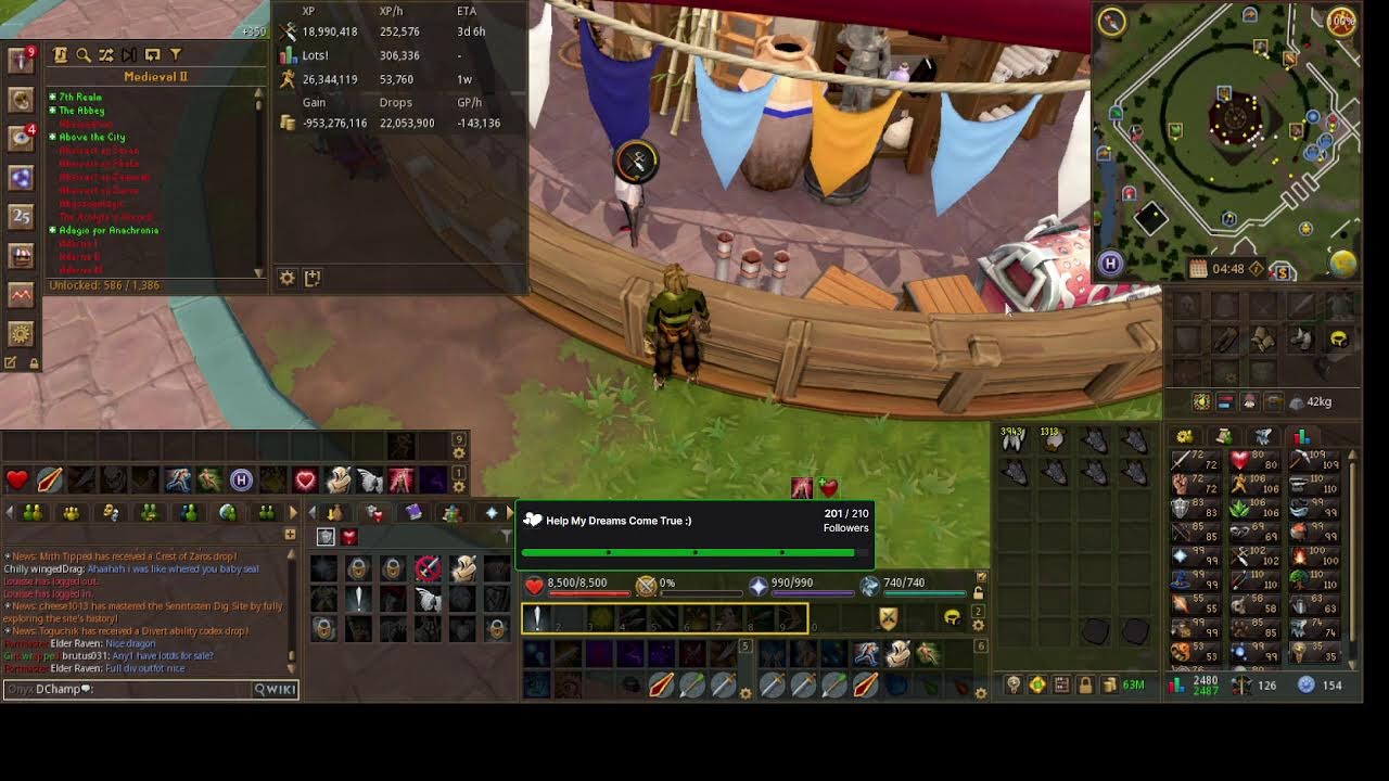 RuneScape Livestream. Come Chill and Watch
