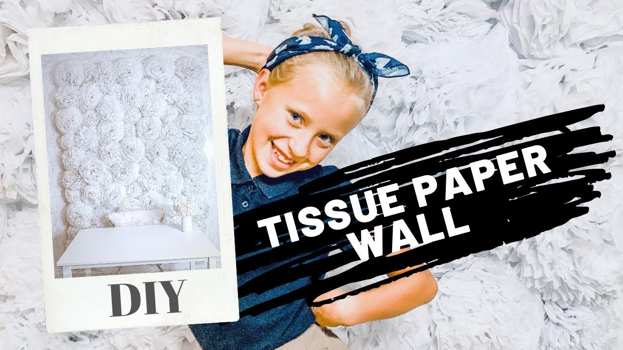 DIY Tissue Paper Flower Wall | Simple How To Tutorial