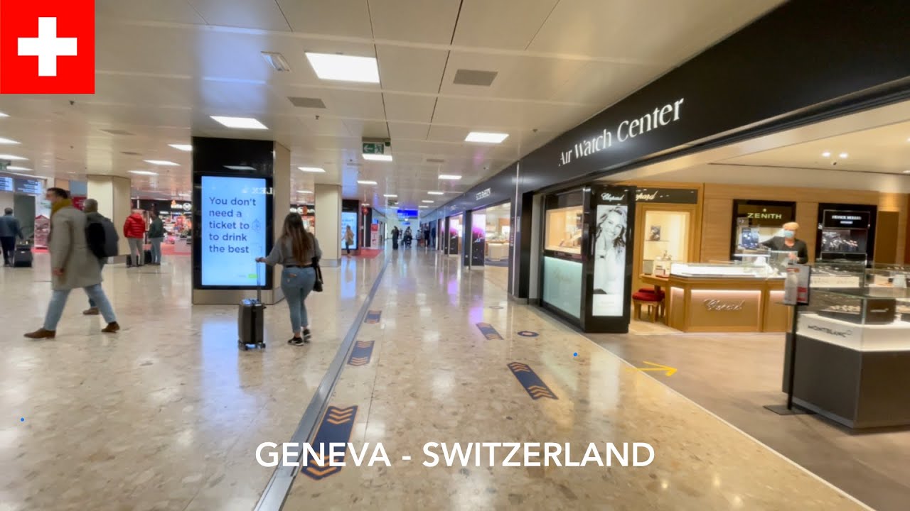 Geneva Cointrin International Airport in Switzerland [4K HDR]
