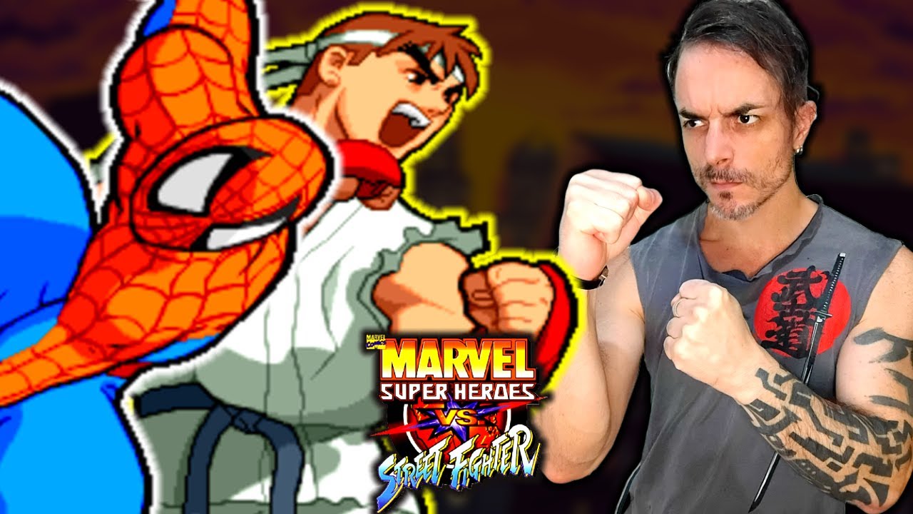 UNINDO FORÇAS! 👊🏻 Jogando Marvel Super Heroes VS Street Fighter