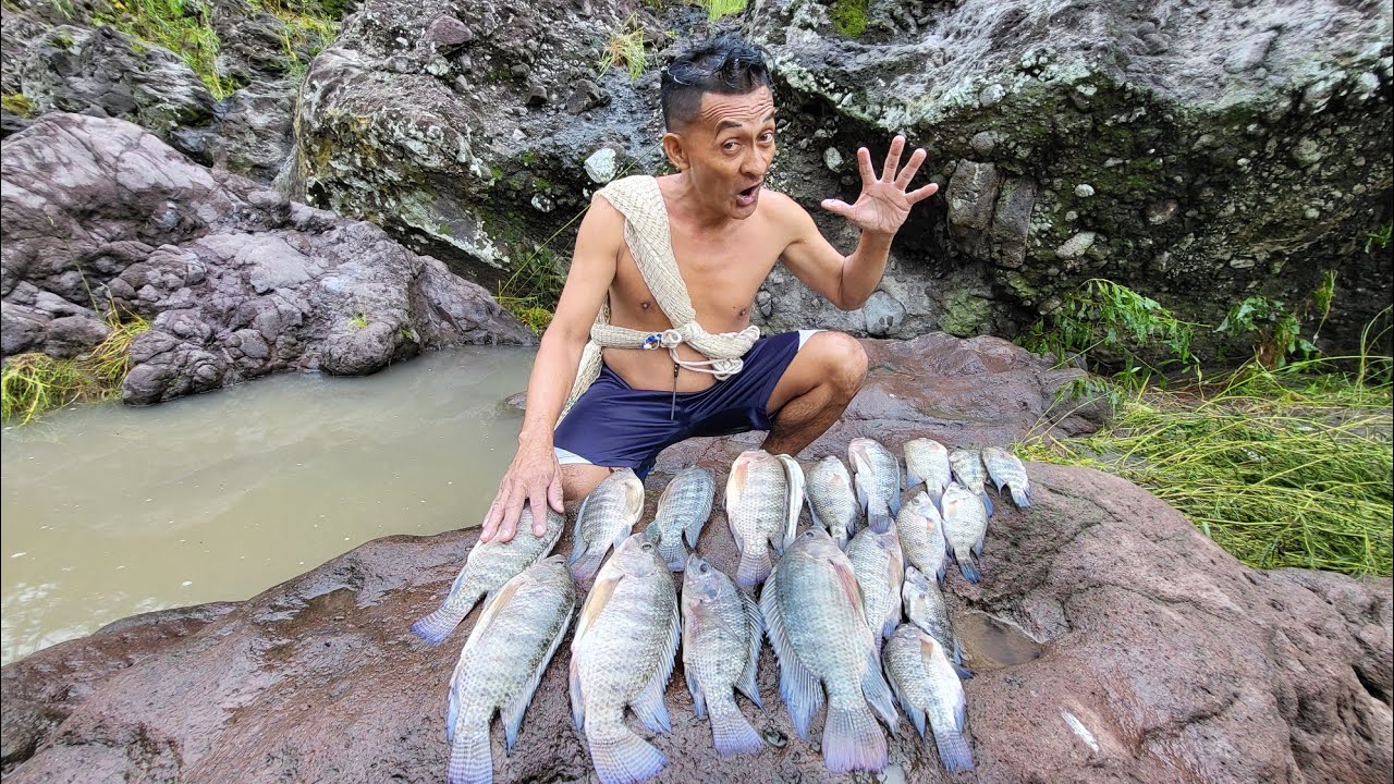 buena pesca en el río torola