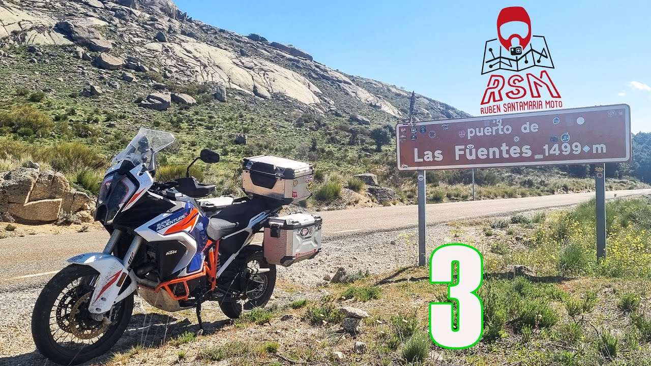 ESPAÑA en MOTO | DÍA 3 | SIERRA NORTE DE GUADALAJARA - PUERTO DEL PICO - PORTUGAL - GALICIA