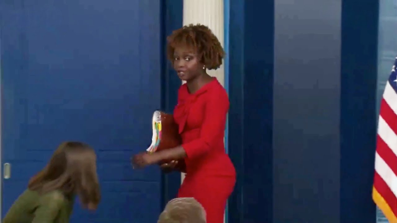 Karine Jean-Pierre angrily storms out of White House press briefing