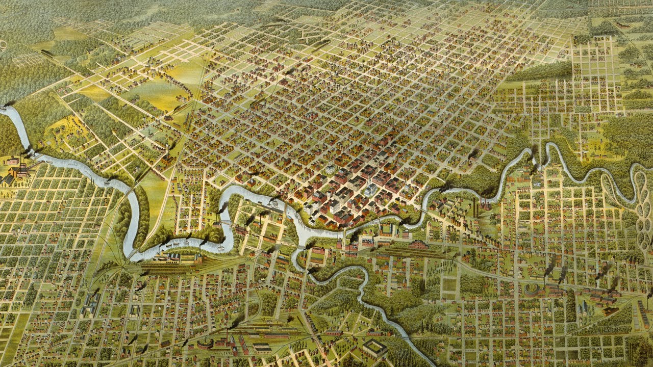 Houston Texas History and Cartograph (1891)