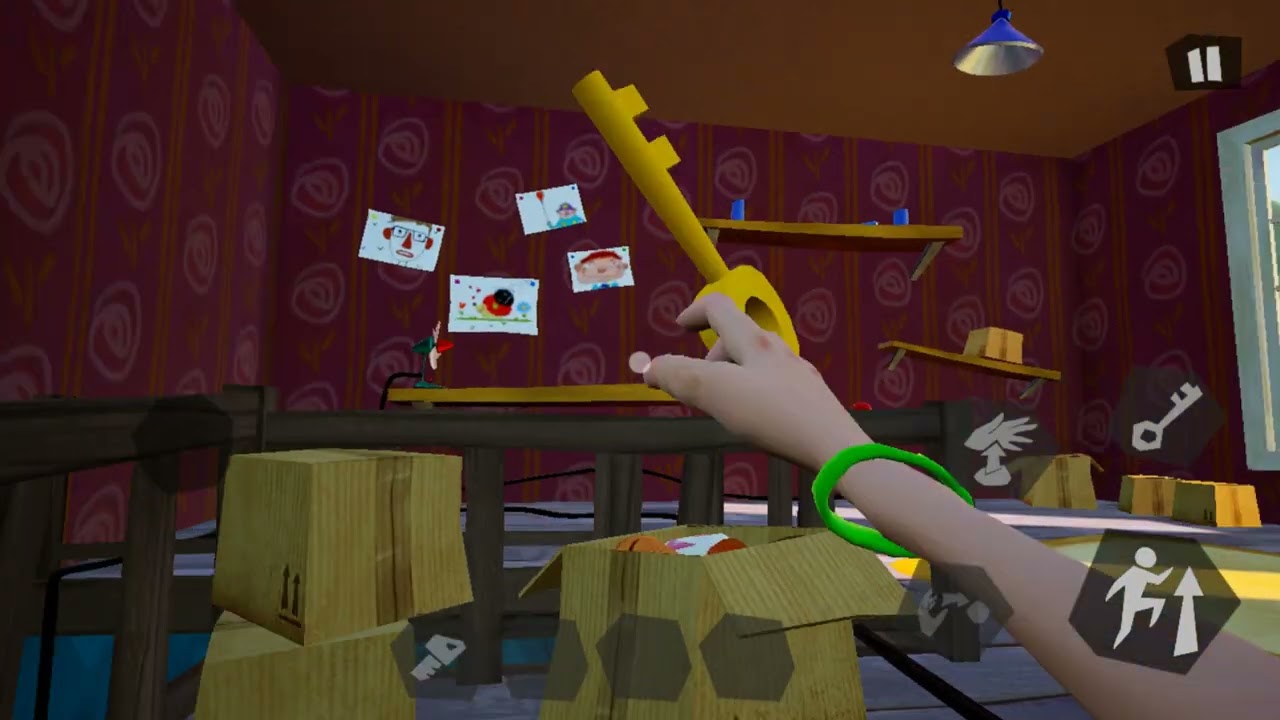 Hello Neighbor Mobile 2.3.9 IOS build full act 1 walkthrough on Android.