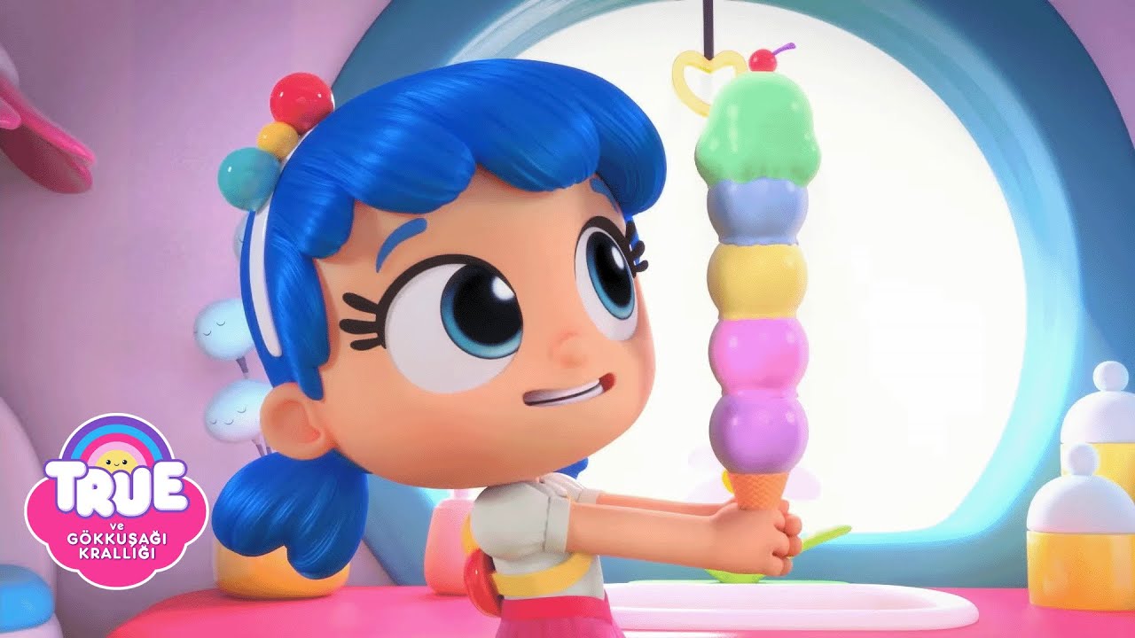 Beş Renkli Dondurma!🍦 Tatlarını Tahmin Et🤔  - True ve Gökkuşağı Krallığı 🌈  Çizgi Film