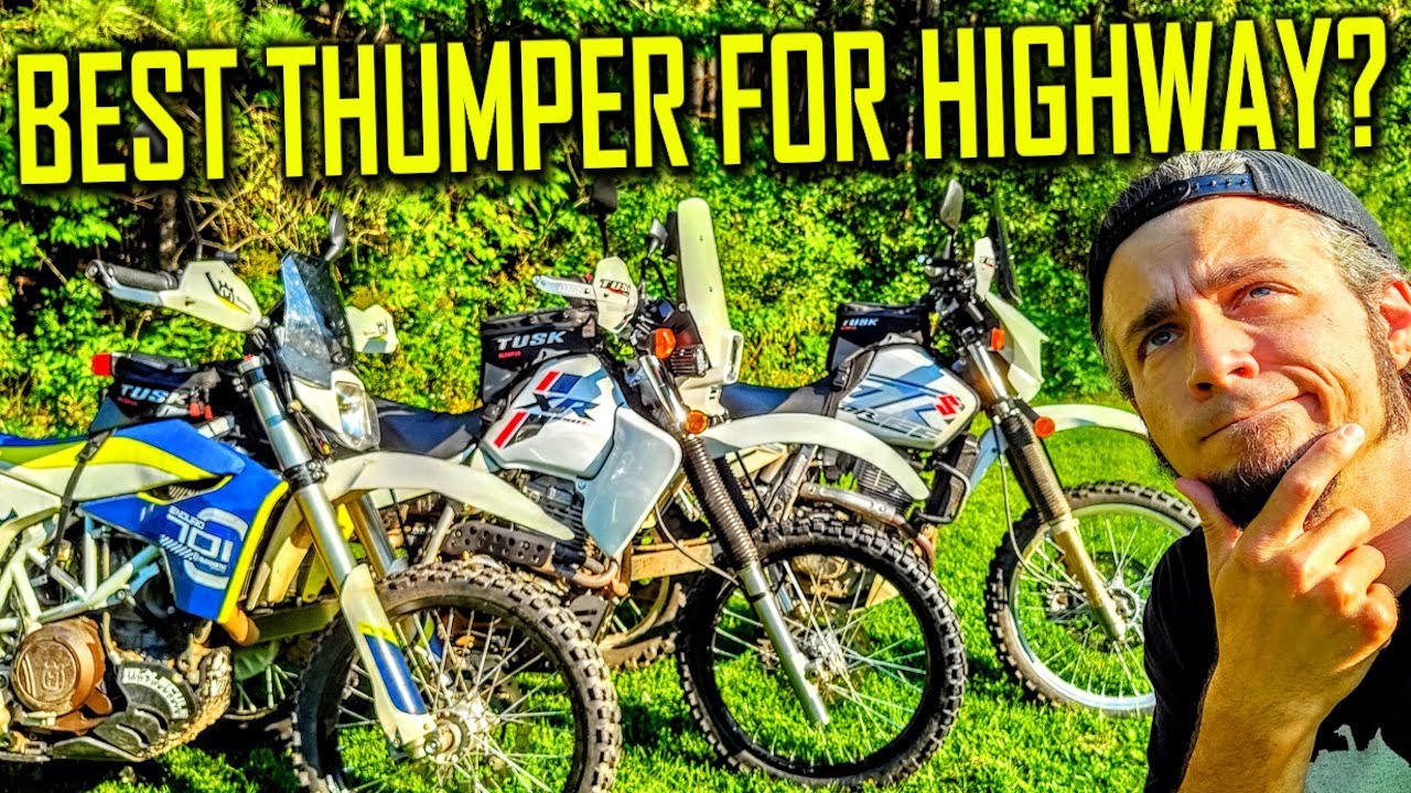 Which Big Bore Thumper Is Best for Highway Travel? XR650, DR650, 701 Enduro or KLR650