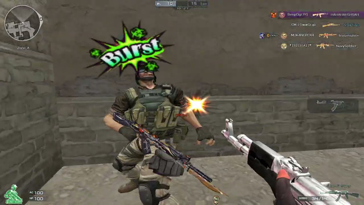 AK-47 Silver Black Widow Free-For-All Gameplay Crossfire Philippines 2025
