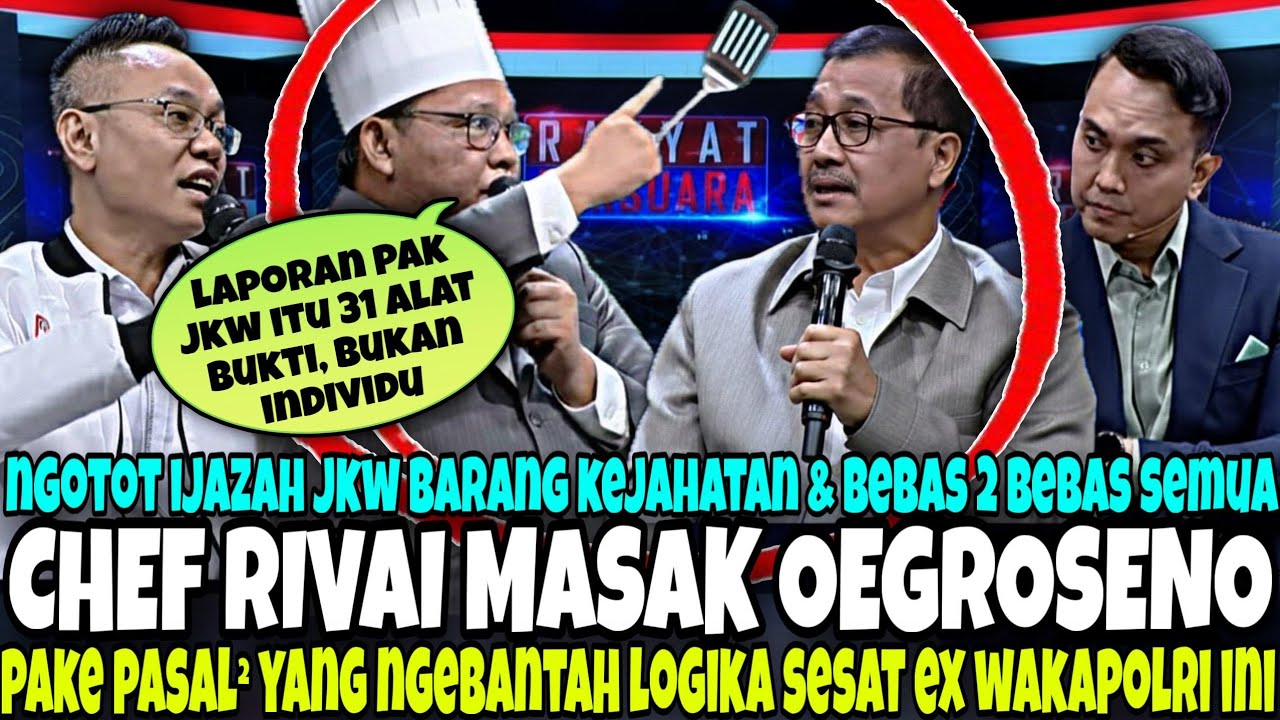 MODYAAAR.. 2 PERNYATAAN SESAT OEGROSENO DISIKAT RIVAI - JOKOWI GK LAPOR PER INDIVIDU / IJAZAH DISITA