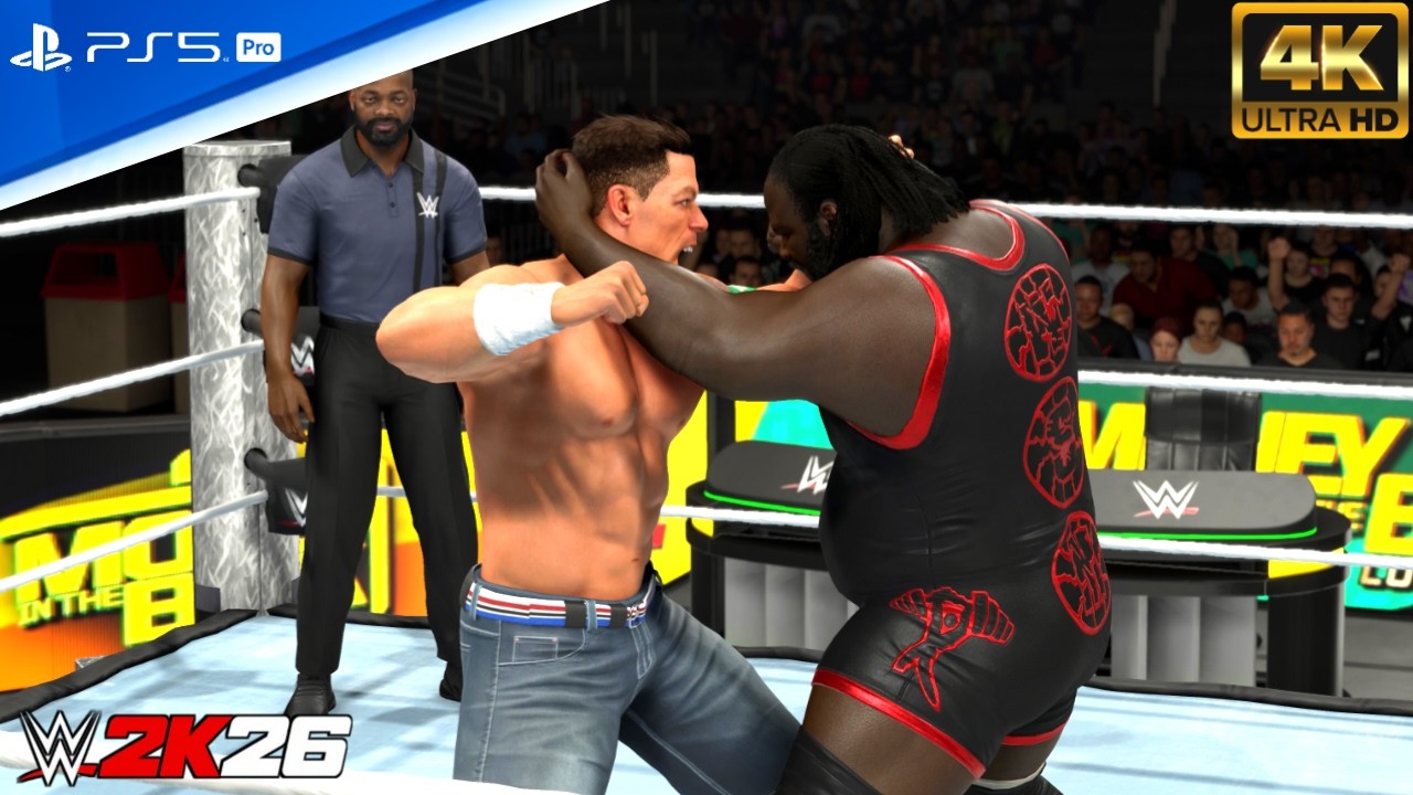 WWE 2K26 - John Cena Vs Mark Henry | WWE Title Match: WWE Money In The Bank [PS5 Pro 4K60]