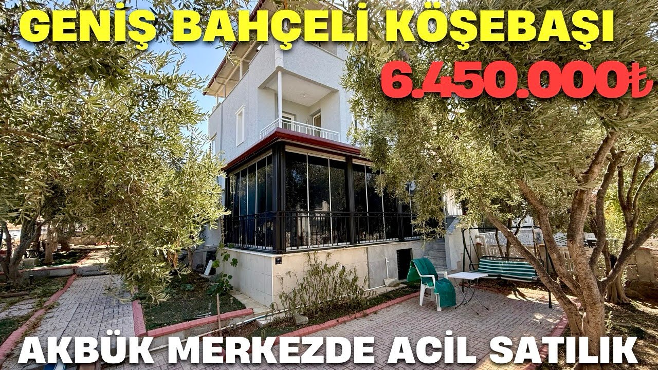SATILIK✅Satılık Köşebaşı Geniş Bahçeli Yazlık !Akbük Merkezde Deniz manzaralı Yazlık #satılıkyazlık 