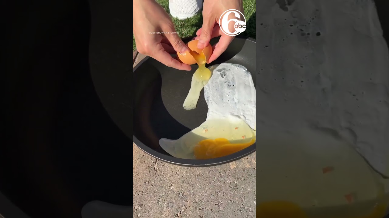 Vegas resident cooks eggs outside during record-breaking heat wave
