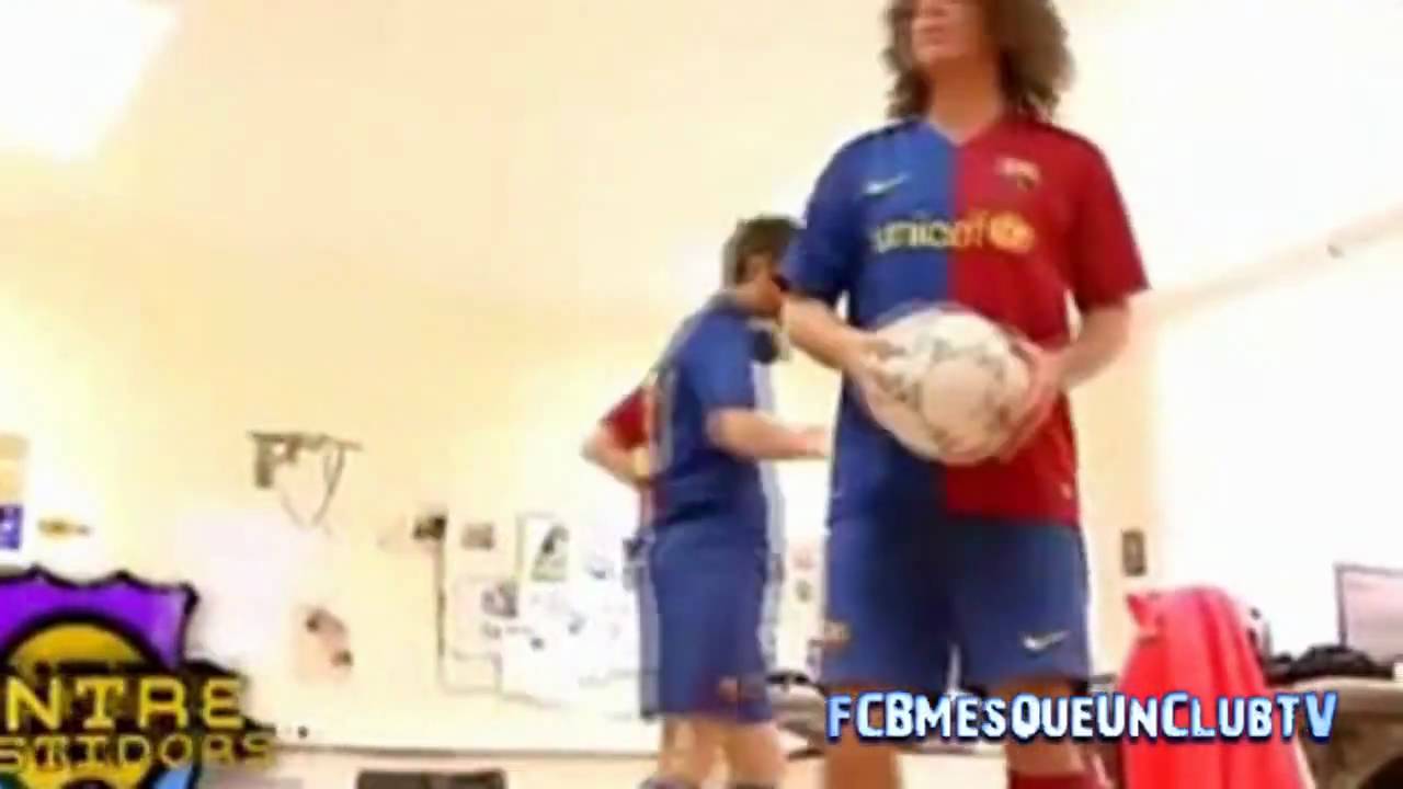 Crackovia Gerard Pique i Puyol ensayan la celebracion del gol de Roma HD