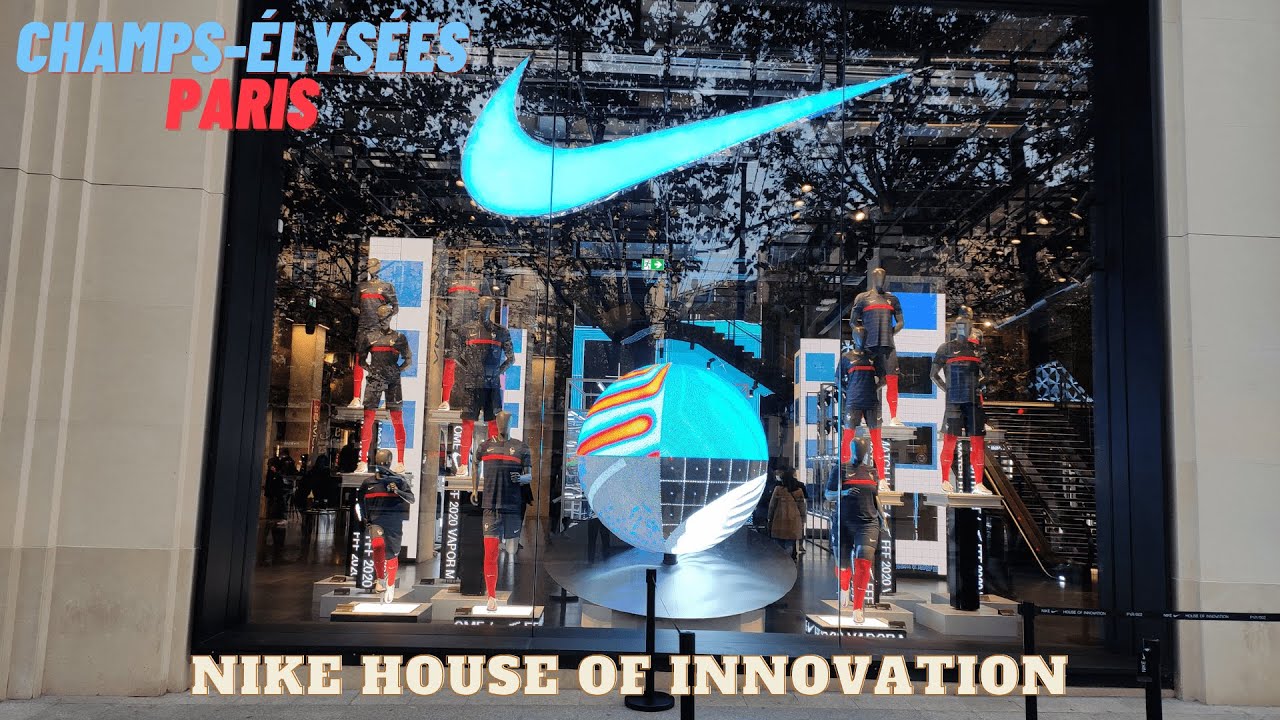 Nike Futuristic Store In Paris | Nike Largest House of Innovation at Champs Elysées, Paris