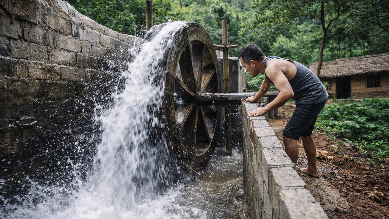 Building a Water Channel by Hand — Will It Actually Work? | by @PrimitiveSkillsnet