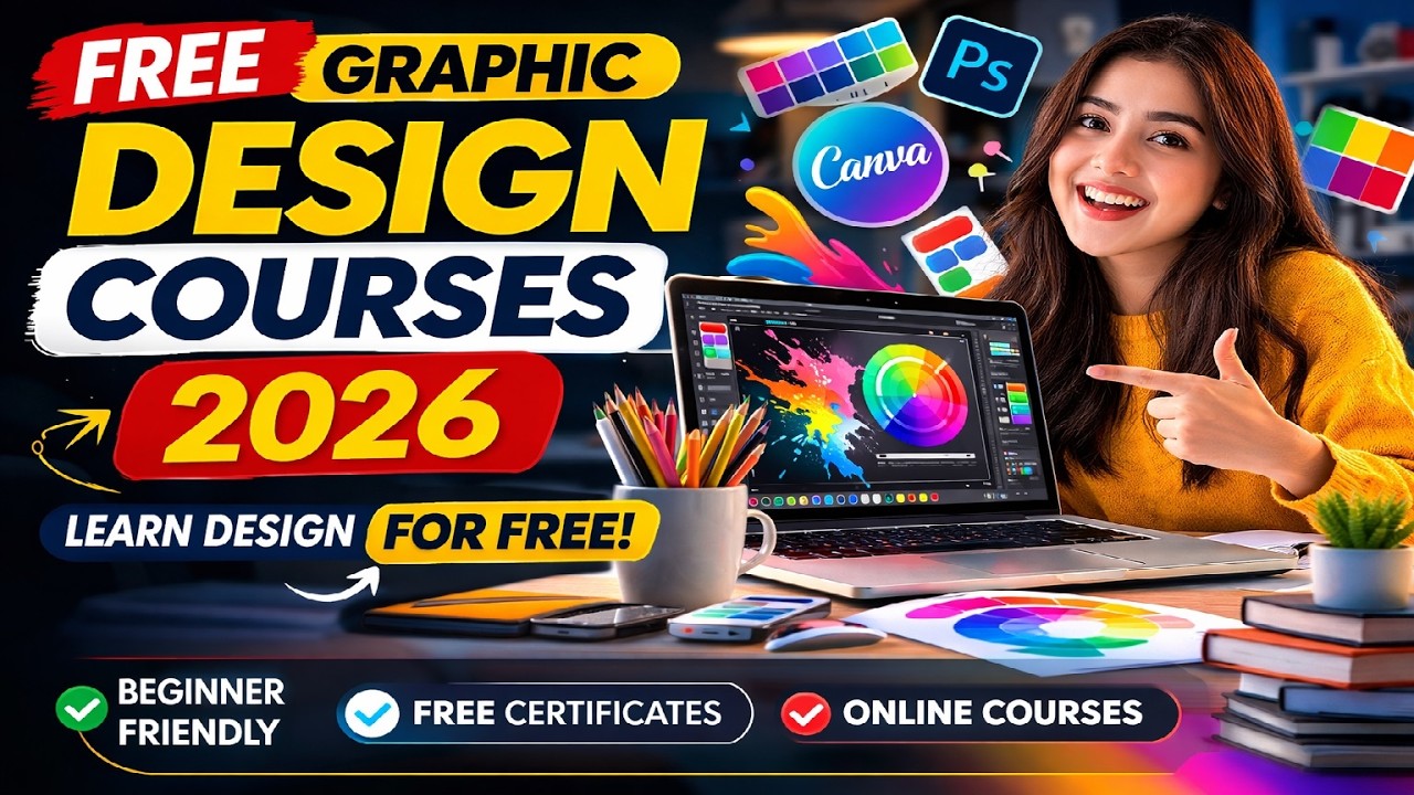 Top 6 Free Graphic Design Courses Online (2026) | Learn Design for Free