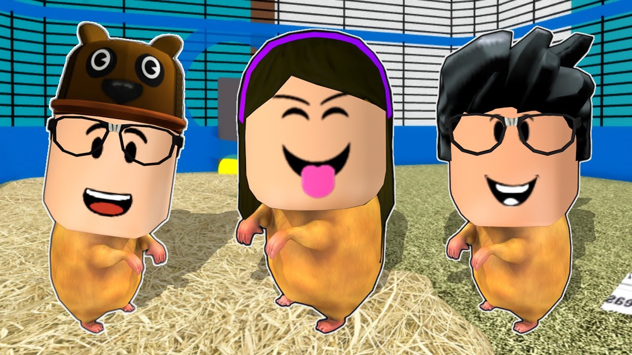 TIA GRA&Ccedil;A, VELHOTE E NOVOTE VIRARAM HAMSTERS POR UM DIA!!! - ROBLOX (HAMSTER SIMULATOR)