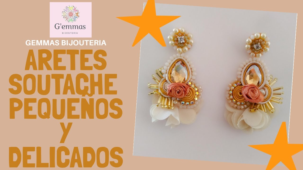 Aretes Soutache pequeños y delicados