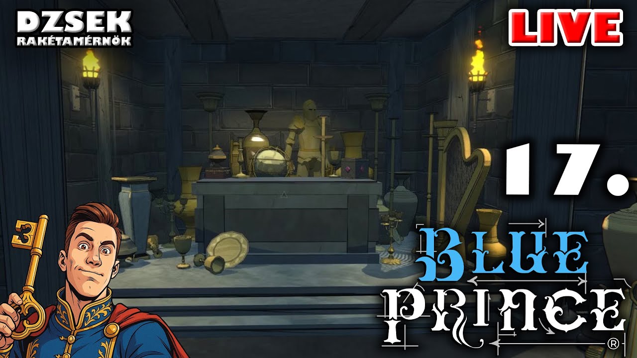 🔴 Blue Prince - 17. Rész - Alagutak, ládák és egy nagy halom Pénz!