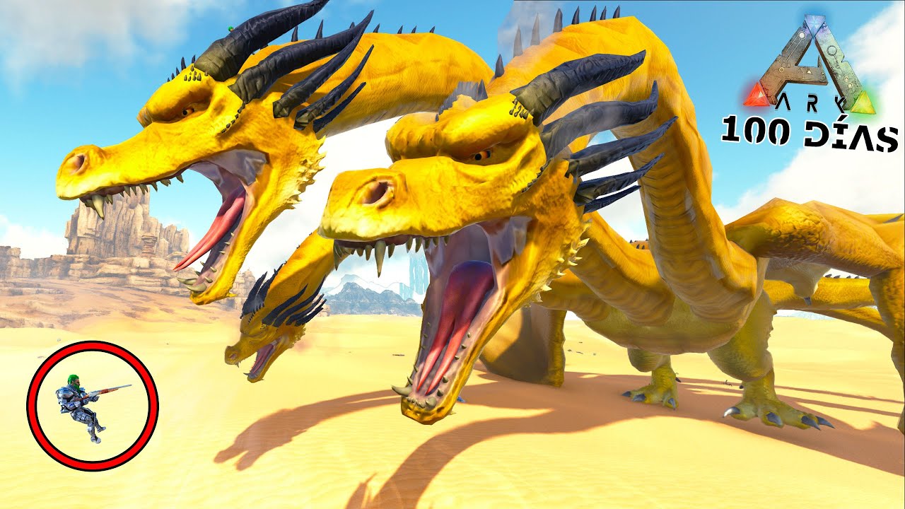 GHIDORAH MONSTER ZERO KAIJU QUE DESTRUYÓ MI BASE DOMESTICADO! Nuevo kaiju dinosaurio ARK 100 Días
