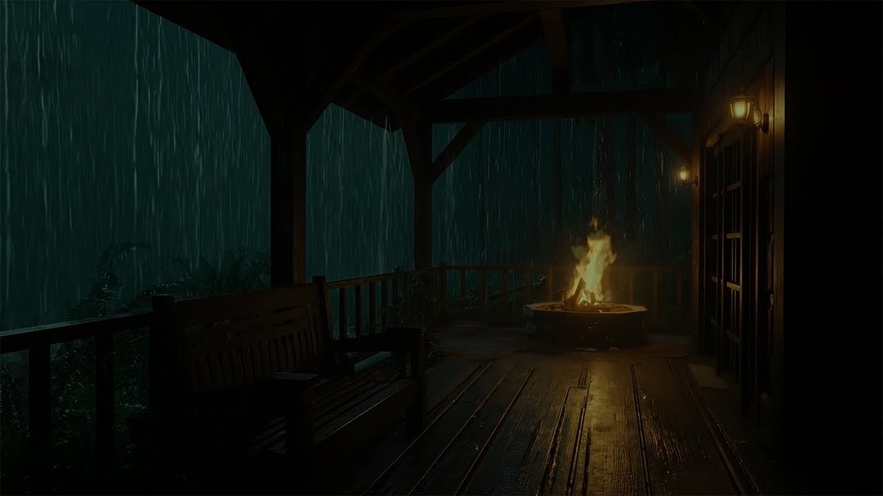Heavy Rain & Thunderstorm Sounds for Deep Sleep, Peaceful Nights & Full Relaxation