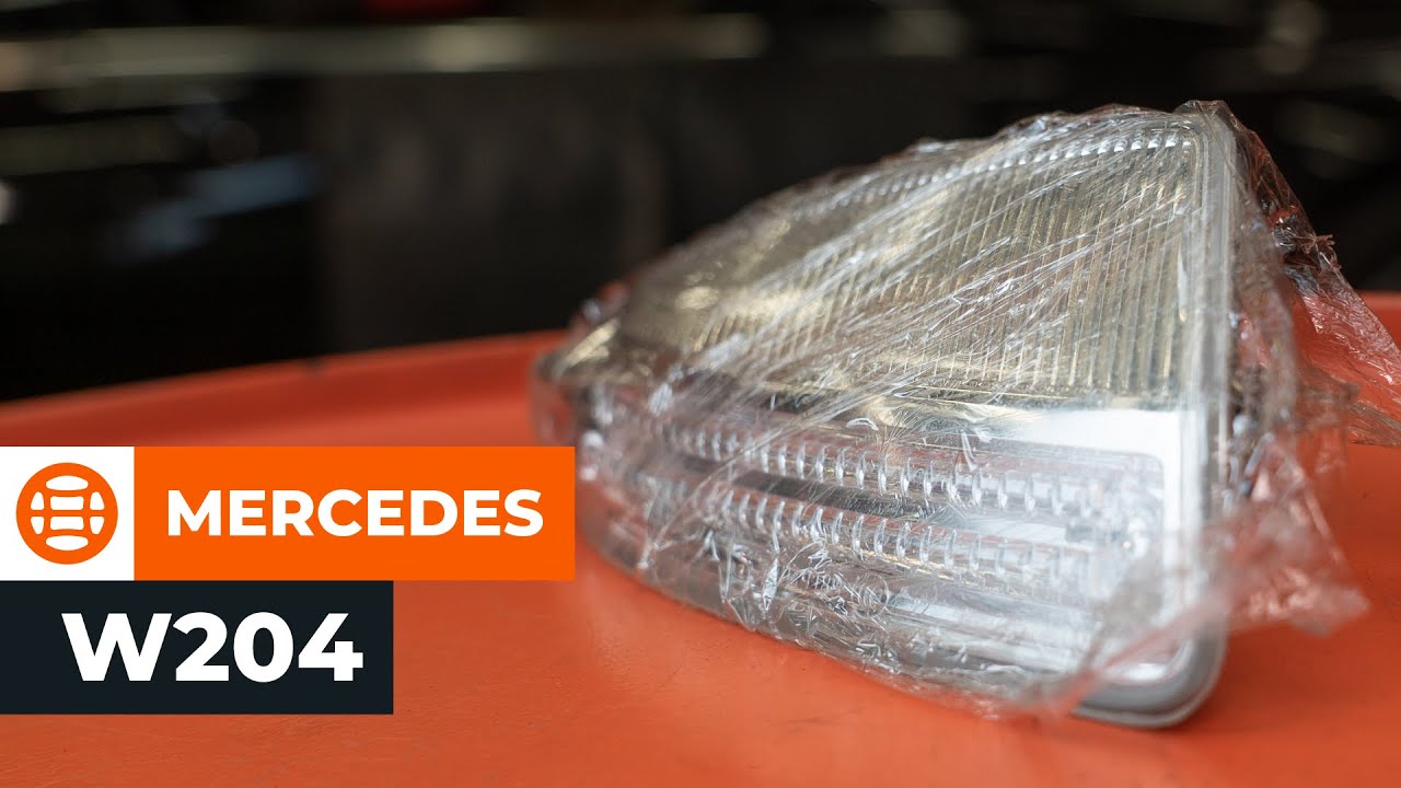 How to change auxiliary indicator on MERCEDES W204 [TUTORIAL AUTODOC]