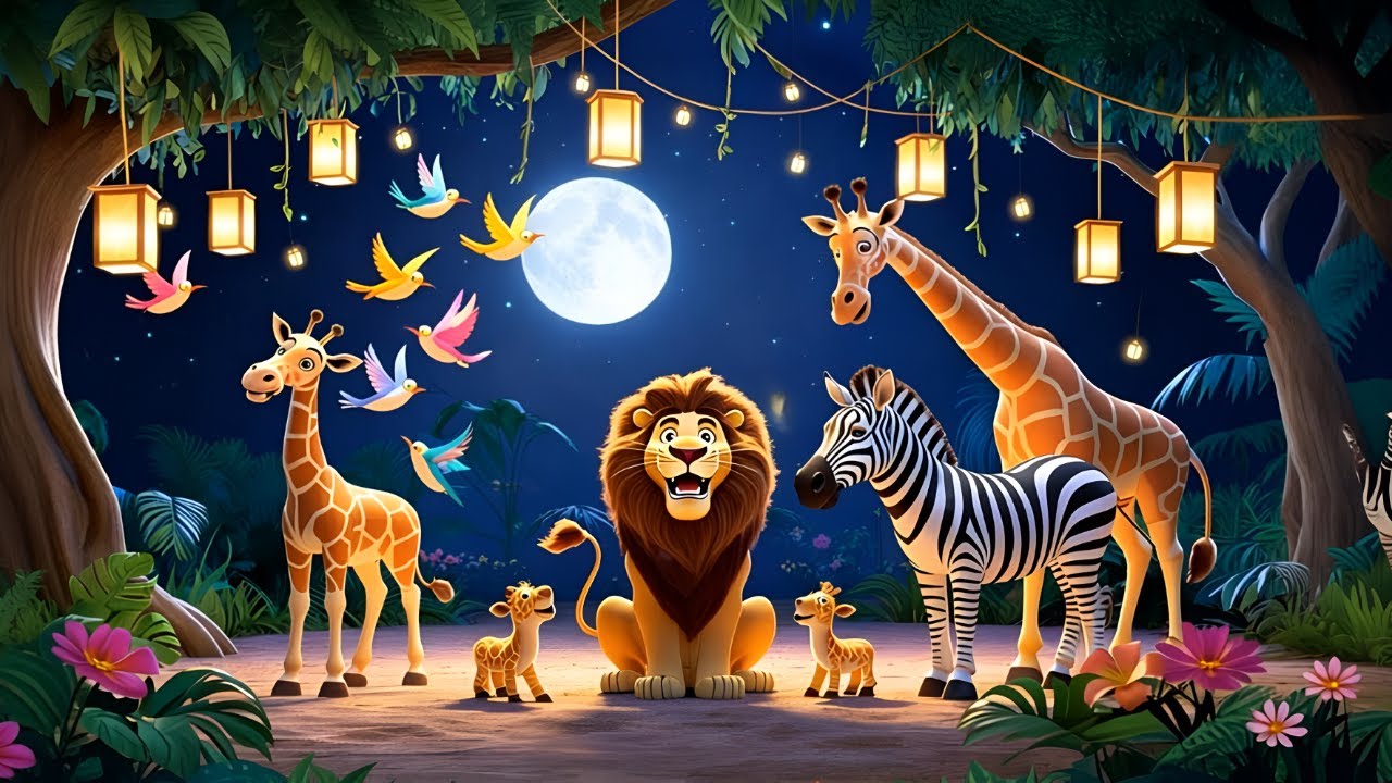 Jungle Animals Dance Party Song (3D Animated) | Fun Sing-Along Animal Song for Kids | Nursery Rhymes