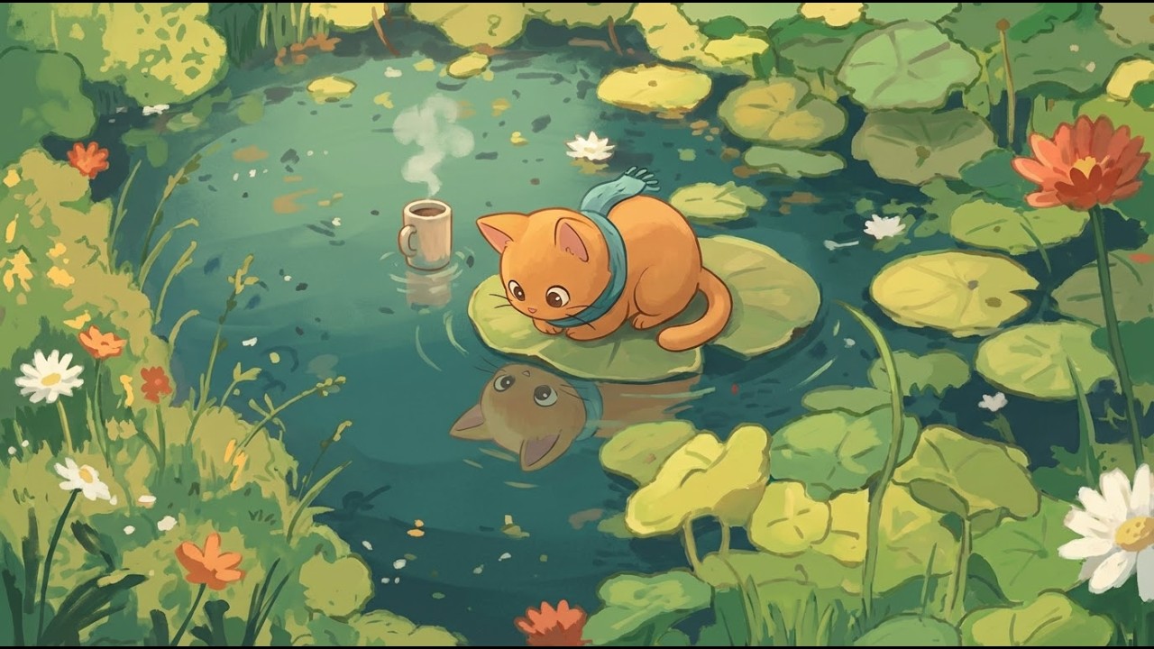 Small Steps Still Matter 🌿 Cozy Water Garden Lofi for Deep Focus – 3 Hours