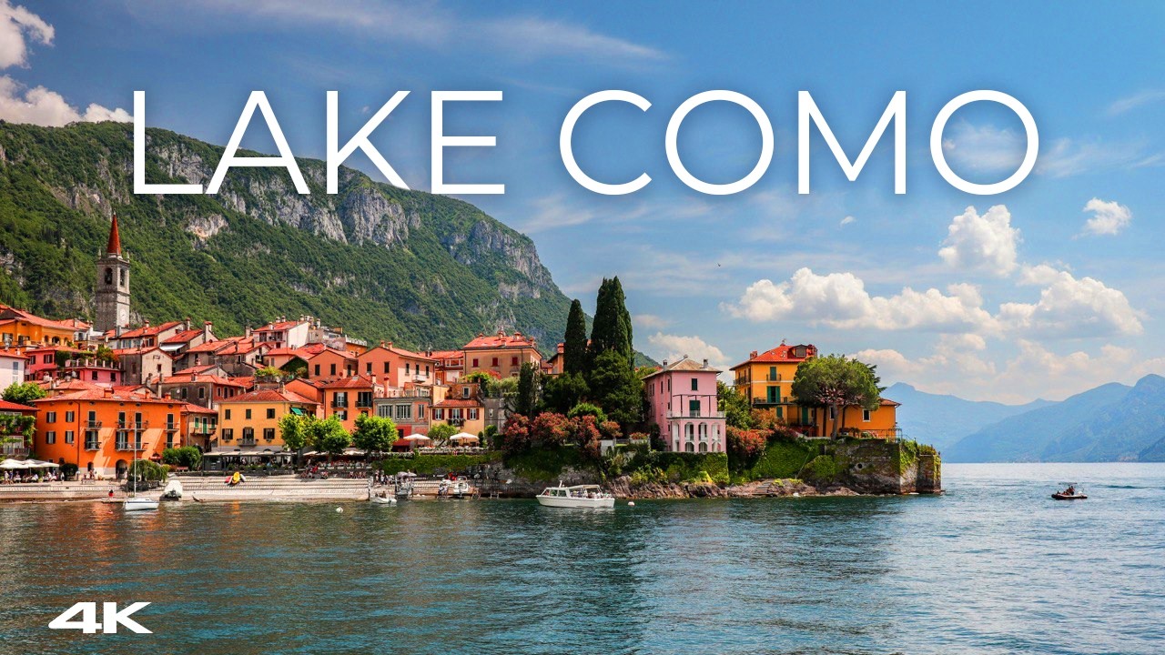 🇮🇹 Lake Como in 4K | Stunning Drone Views of Varenna & Italy’s Most Beautiful Villas