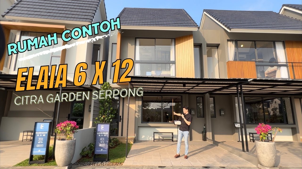 Elaia Citra Garden Serpong 6x12, Citra Garden Serpong Dijual, Elaia Citra Garden Serpong Denah