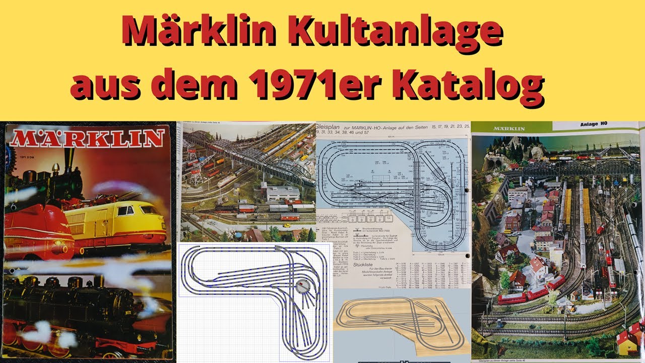 Märklin M-Gleis Kult oder Klassiker Anlage aus dem Katalog von 1971, Gleisplan verbessert!?
