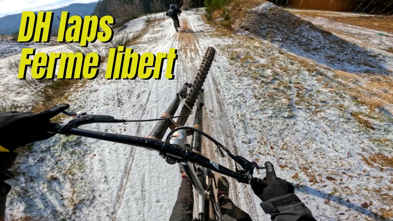 Snowy day at bikepark ferme libert!!