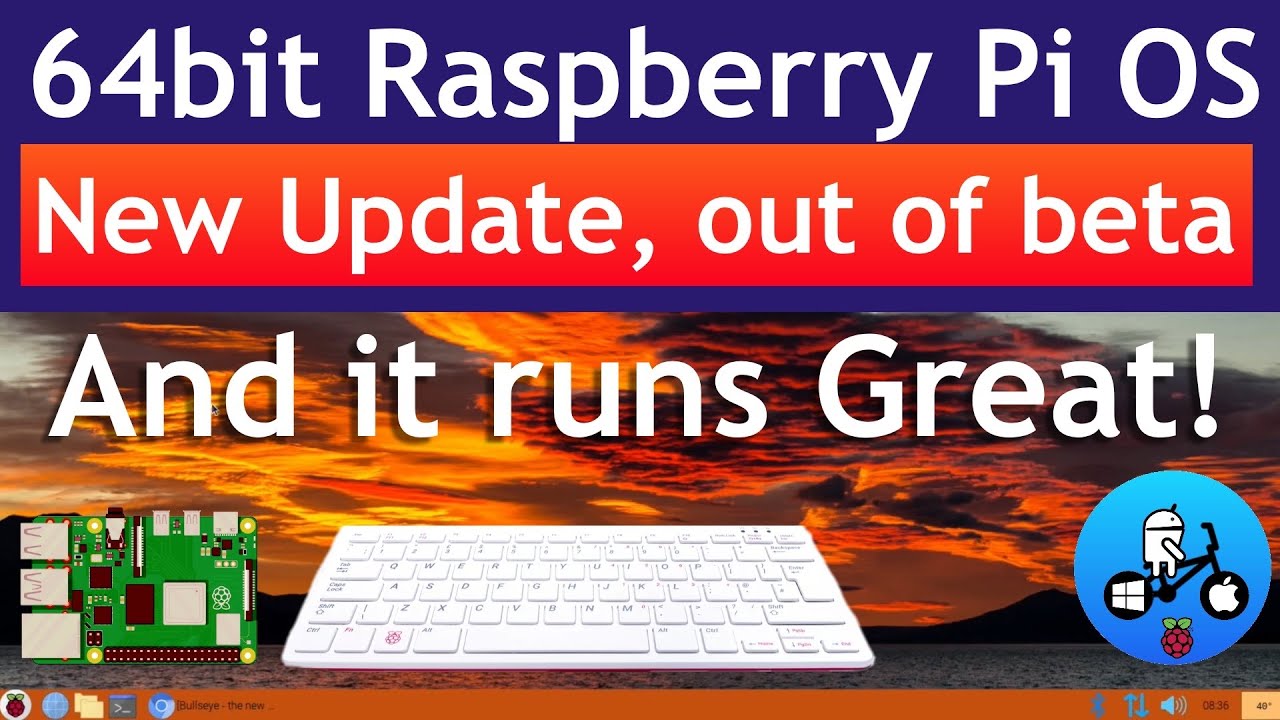 64bit raspberry pi OS is out of Beta and it&rsquo;s Great!