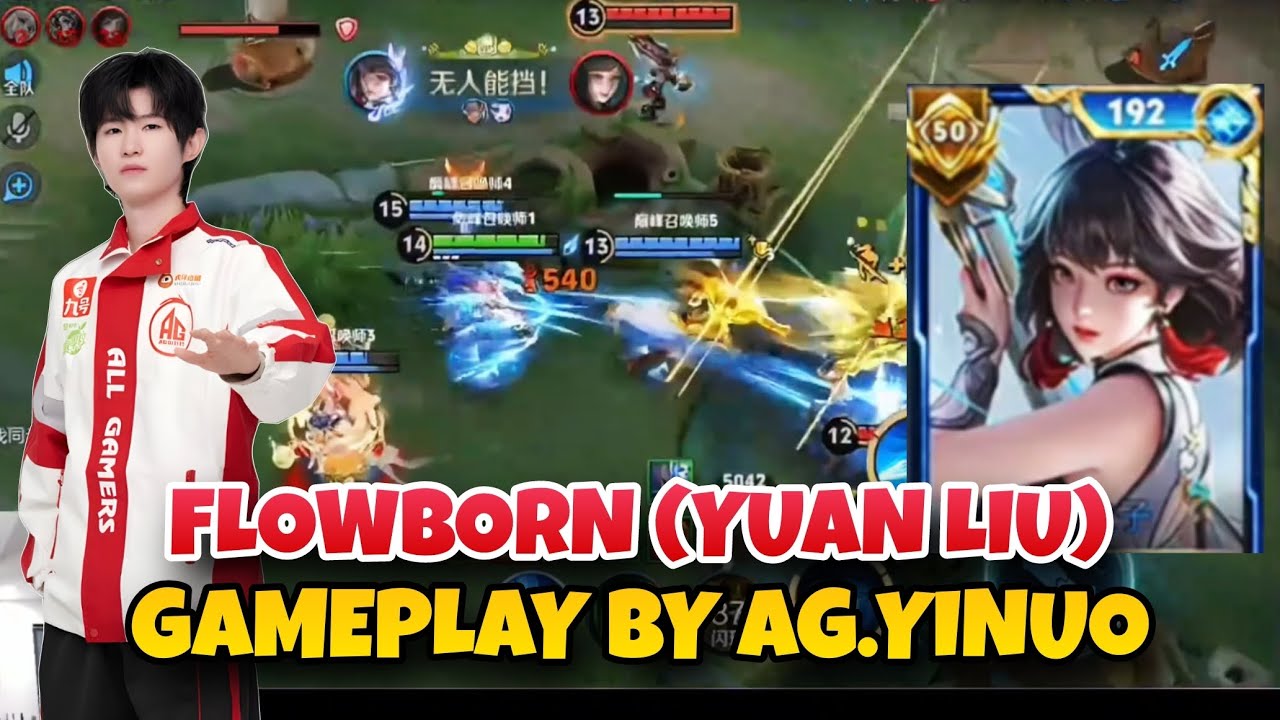 AG YINUO (BEST MARKSMAN) MASTERY FLOWBORN AT PEAK TOURNAMENT | HONOR OF KINGS