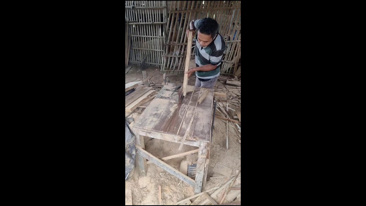 proses meja belah kayu #carpentry #fyp