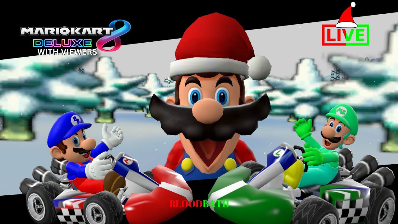 Christmas Kart | Mario Kart Marathon (BB's Livestream)