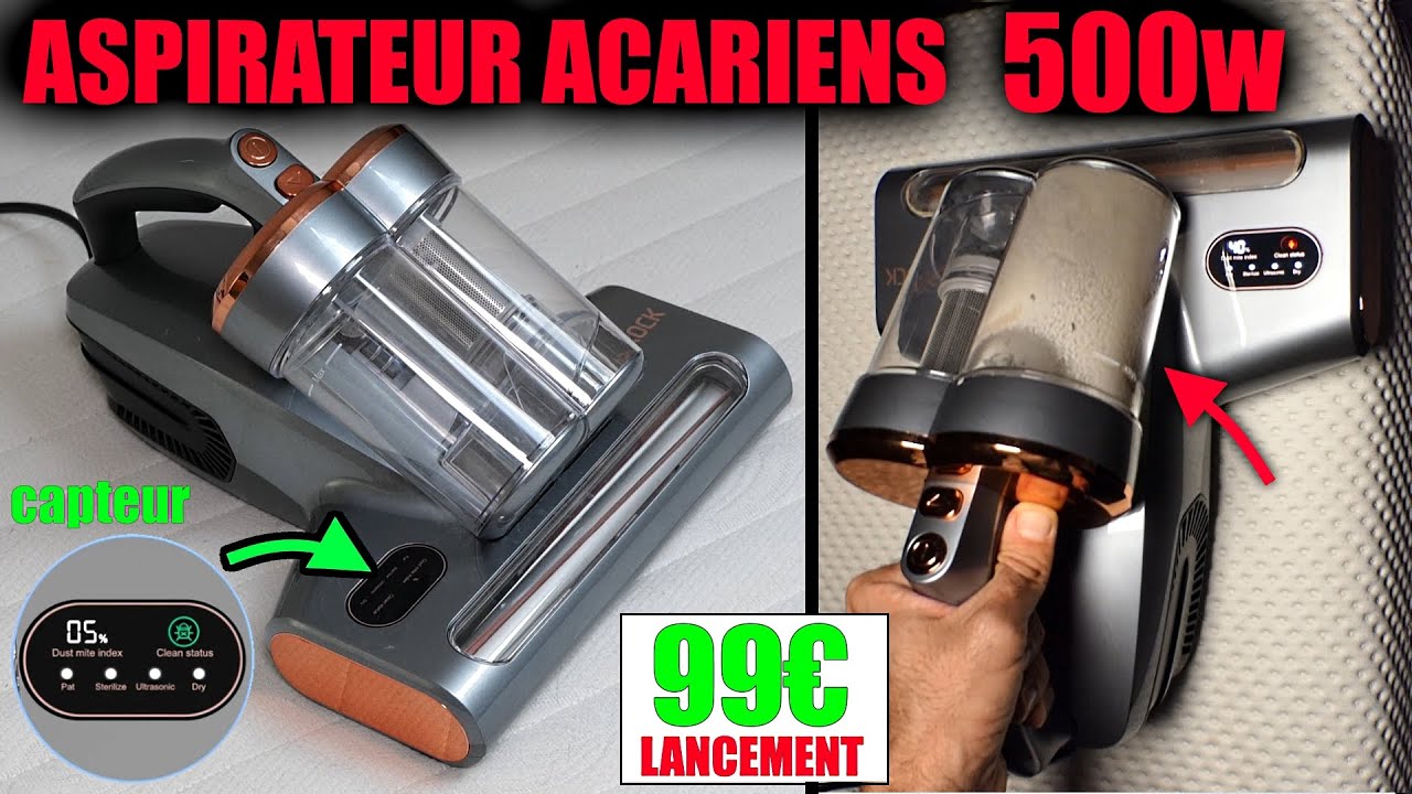 SMAROCK Пылесос от пылевых клещей 500 w 13 kPa UV 55° Ultrasonic Dust Mites Vacuum Cleaner